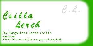 csilla lerch business card